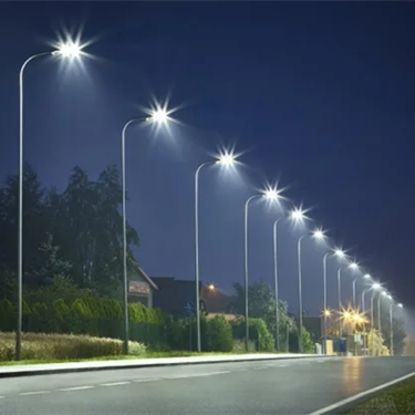 iluminação pública LED de bairro para ambiente externo