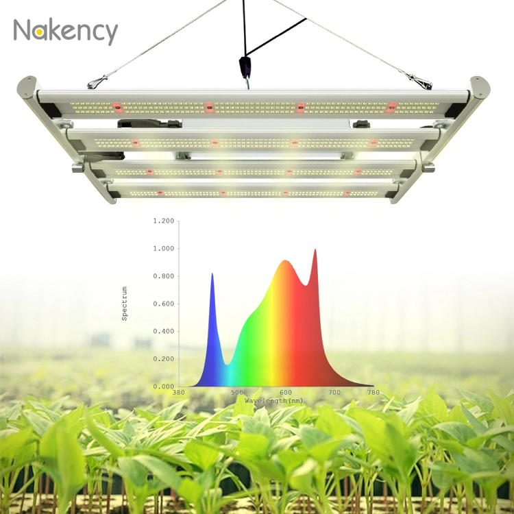 Luz de cultivo led de espectro completo dobrável de 800 w para plantas medicinais