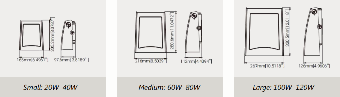 Luminária de parede ajustável de 60 W