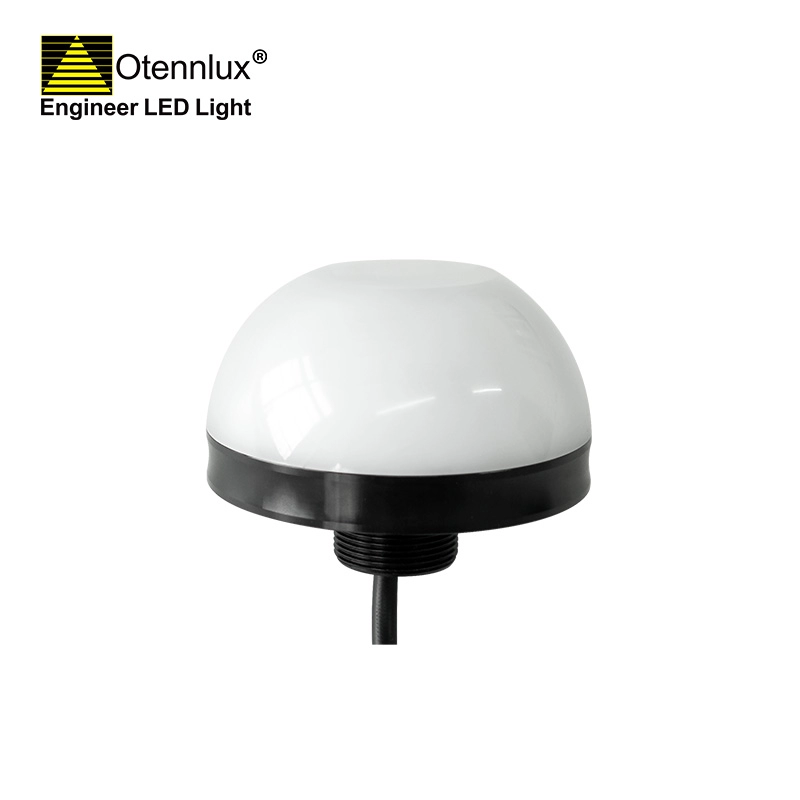 O90 IP69K 24v 90mm máquina led cúpula luz de sinal indicador