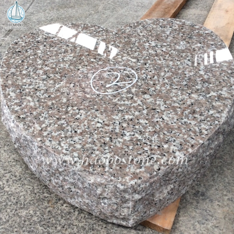 Lápide funerária esculpida em granito chinês G635 coração de granito