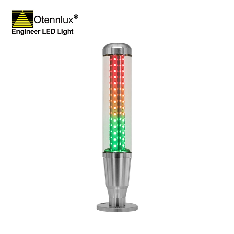 OMI1-301 24 v base reta industrial 3 cores pilha de sinal led torre de luz para máquina cnc