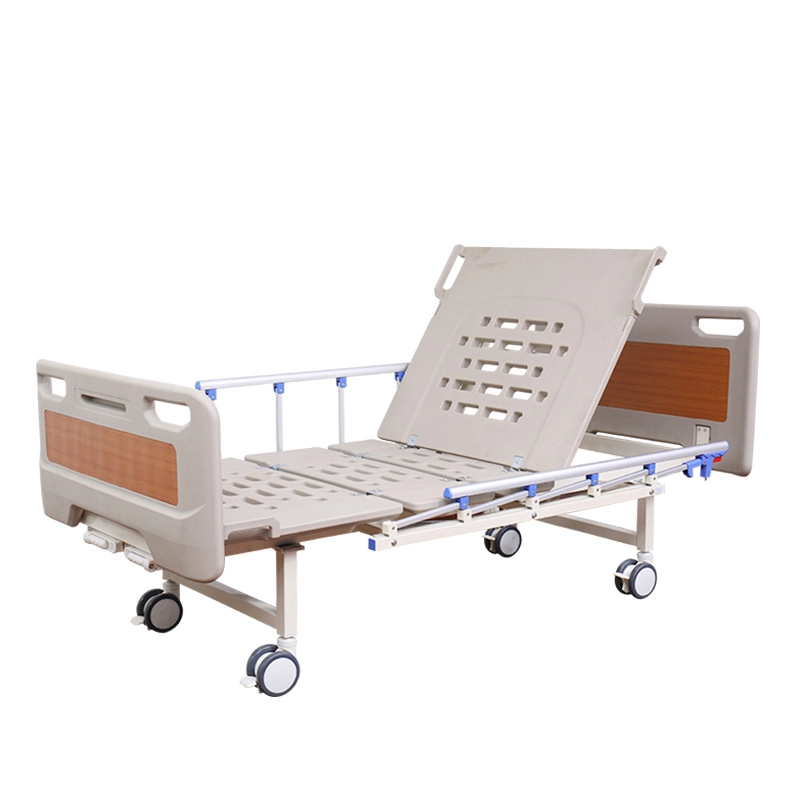 Cama de hospital multifuncional manual com duas manivelas