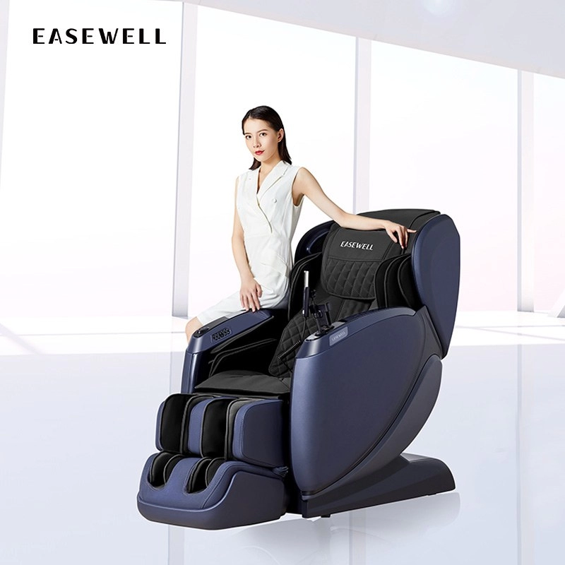 Cadeira multifuncional de massagem com música Bluetooth Gravidade Zero 3D de couro