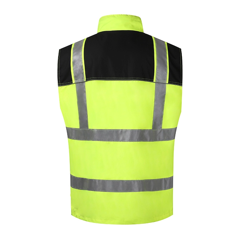 Colete masculino refletivo de segurança de dois tons Hi Vis