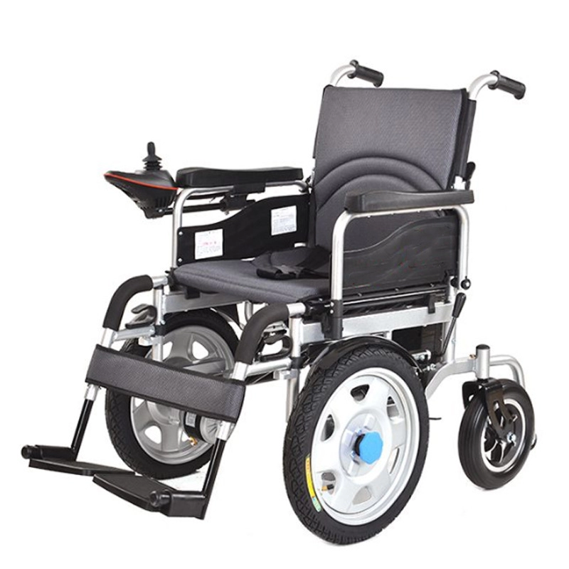 Cadeira de rodas elétrica portátil dobrável leve com bateria
