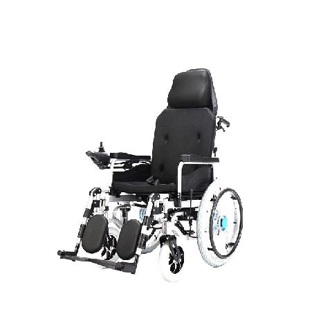 Cadeira de rodas elétrica dobrável automática de aço de venda imperdível