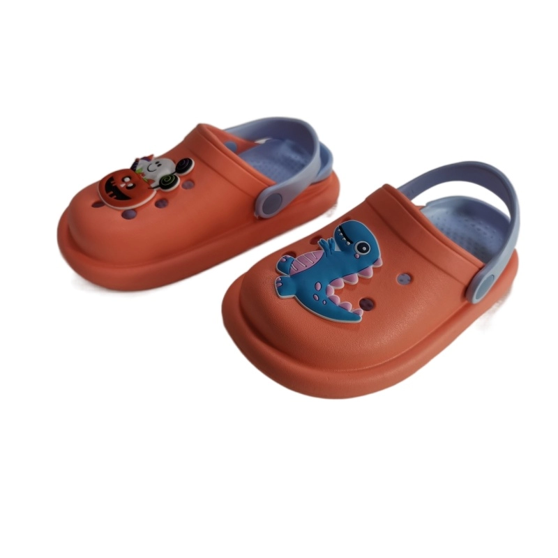 Sapatos antiderrapantes para crianças, sandálias de injeção de EVA com orifício de ar
