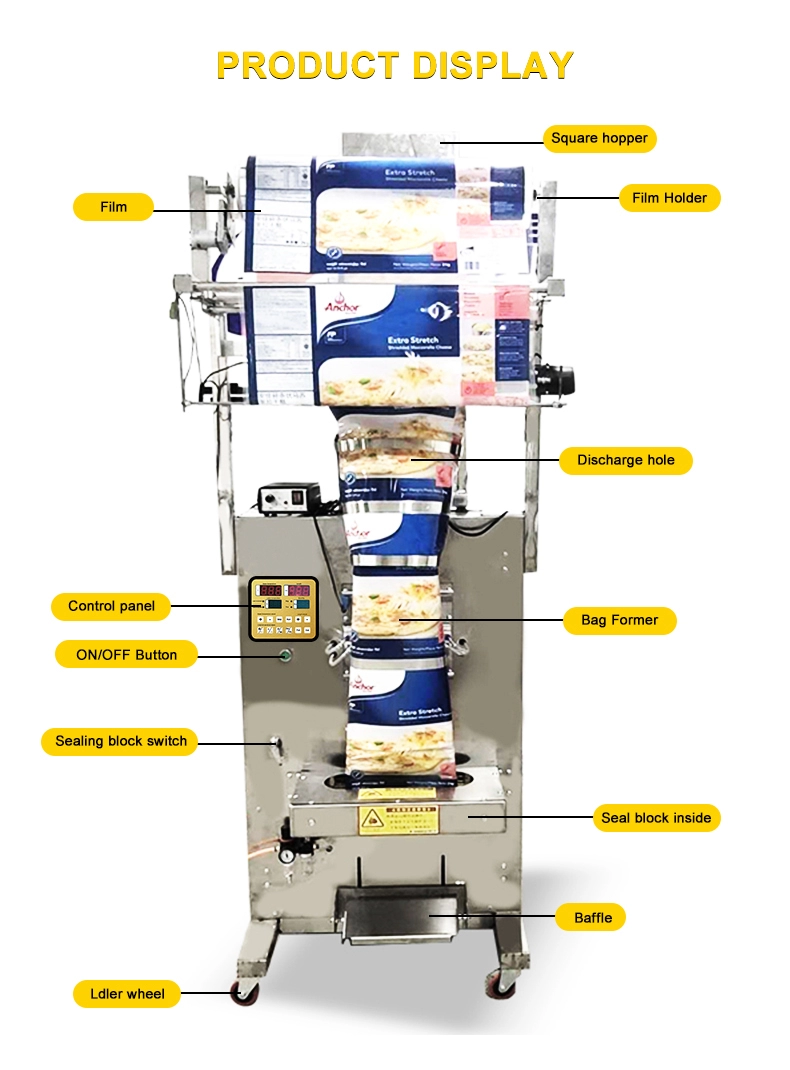 Grande máquina de embalagem de pó granulado de 3kg 5kg