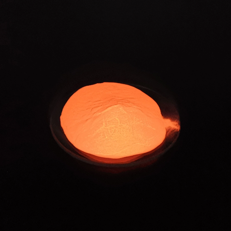 Pigmento fotoluminescente laranja fluorescente de alto brilho