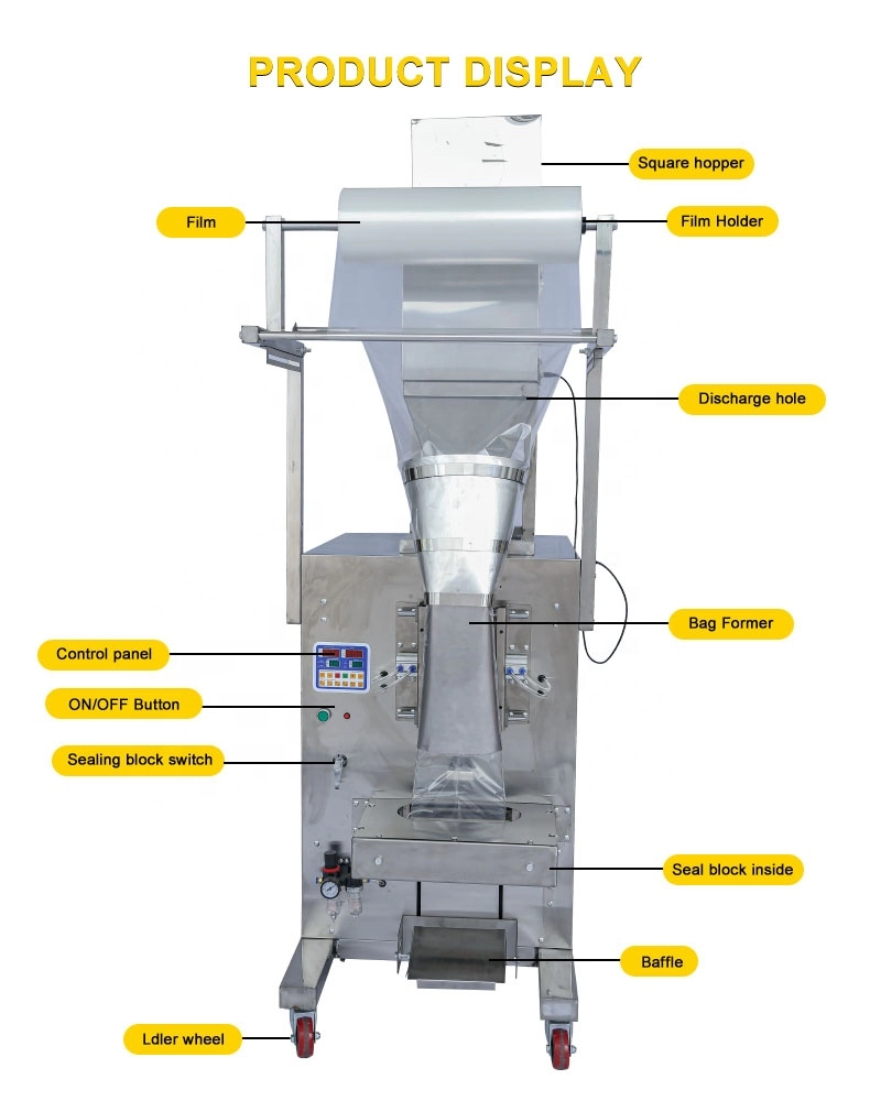 Máquina de embalagem automática de batatas fritas pequenas