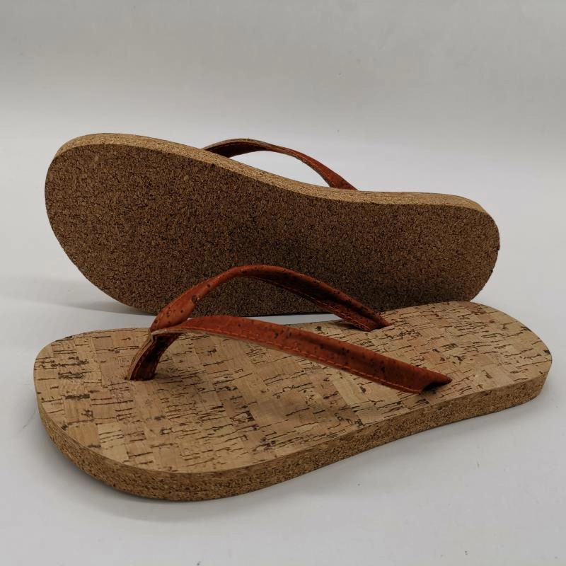 Sandálias de sola de cortiça de praia ECO-friendly Thong Sandal Mens