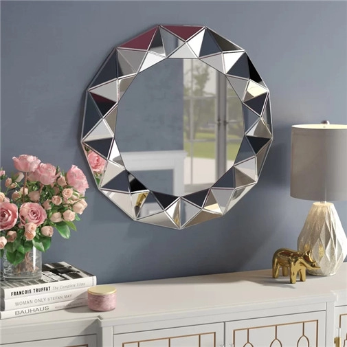 Espelho de parede decorativo redondo tradicional
