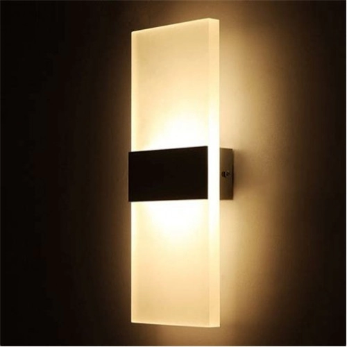 Luz de parede LED para corredor interior moderno em acrílico