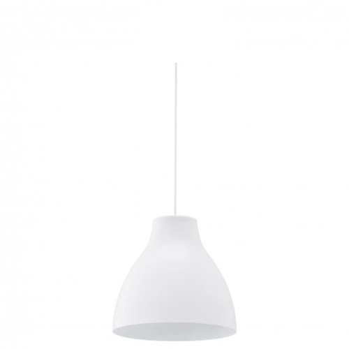 Luz pingente de cone de sombra de metal branco moderno