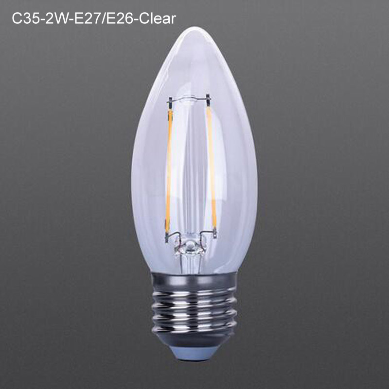 LED filament bulbs C35 E27