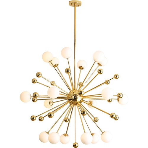 18 luz de lustre globo sputnik ouro moderno de meados do século luz