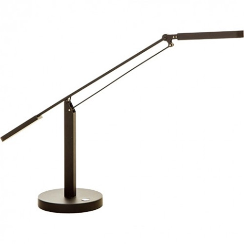 Lâmpada de mesa led regulável em bronze antigo com interruptor de toque