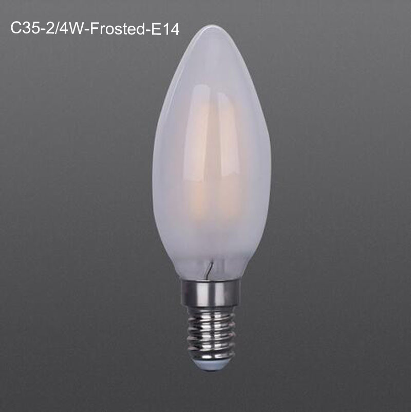 LED filament bulb C35 2W Frosted