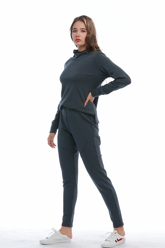 Calças de moletom femininas casuais de fábrica da china cintura elástica básica sem bolso jogger ativo desgaste