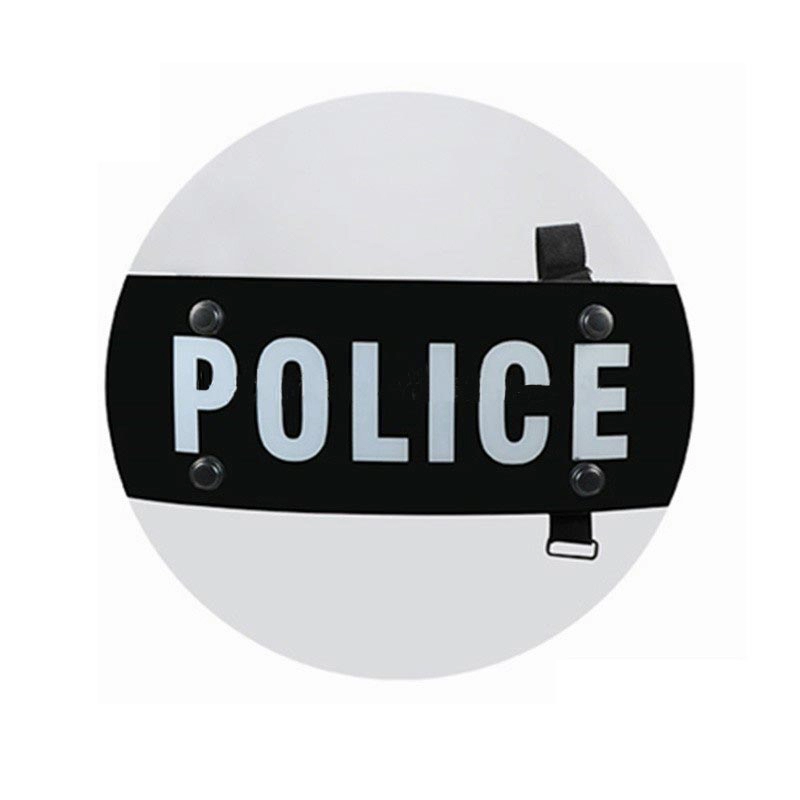 Escudo anti-motim militar da polícia redonda