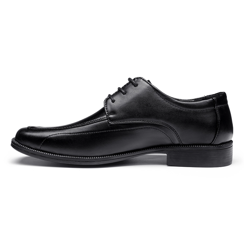 sapatos de negócios de couro genuíno preto