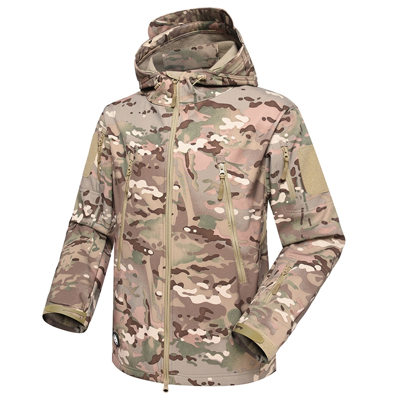 Jaqueta de lã de inverno militar multi camuflagem