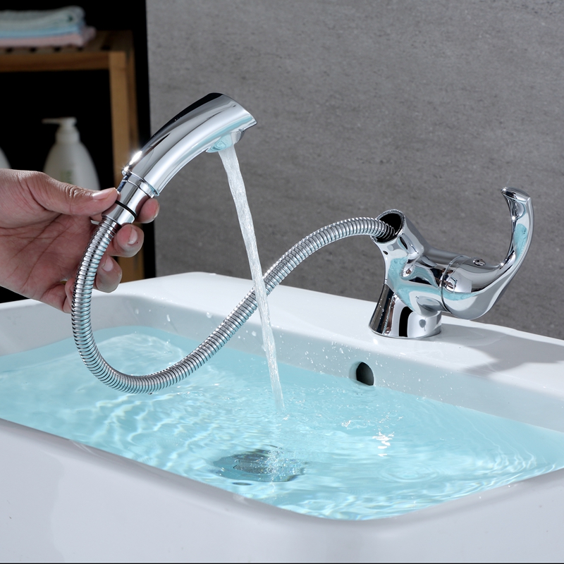 Pull-out Single Handle Basin Faucet