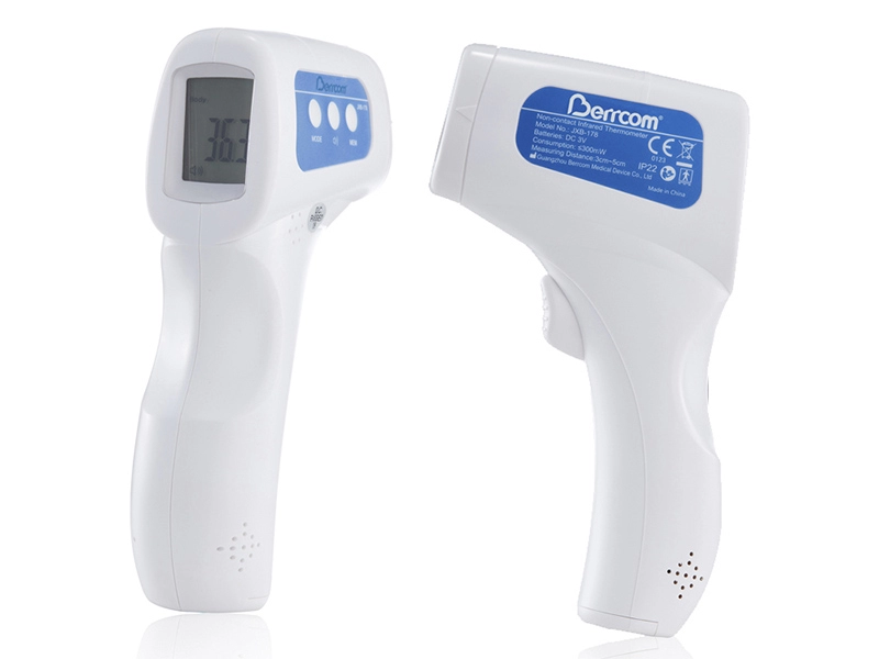 Termômetro infravermelho de testa digital sem contato