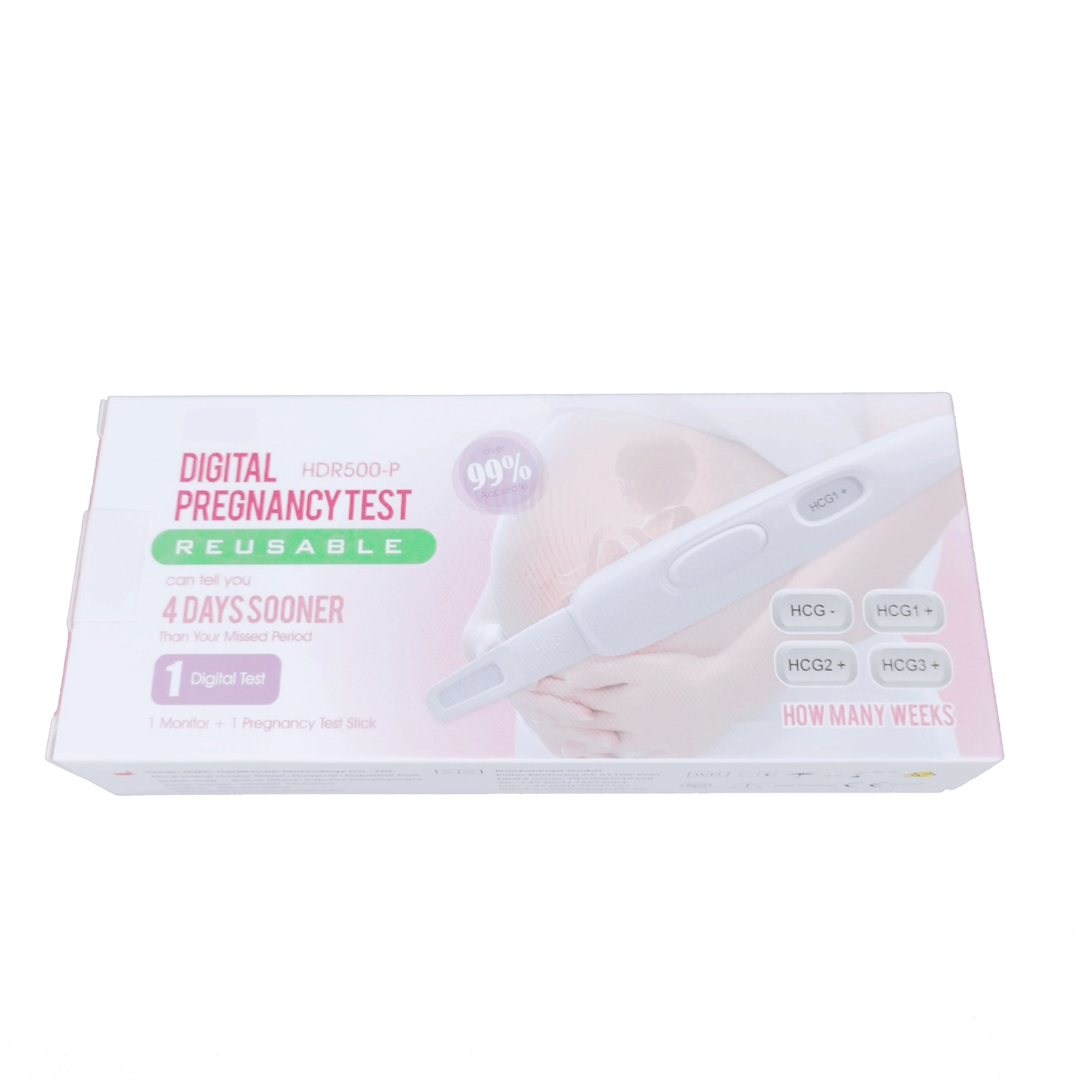 Teste de gravidez digital com preço de fábrica e teste de gravidez de 1 semana