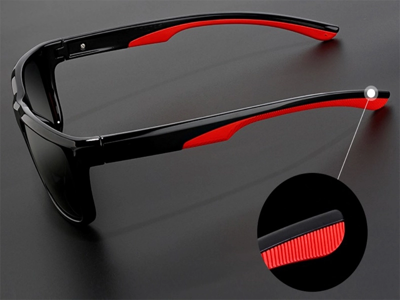 Óculos de sol polarizados de proteção UV com armação de policarbonato