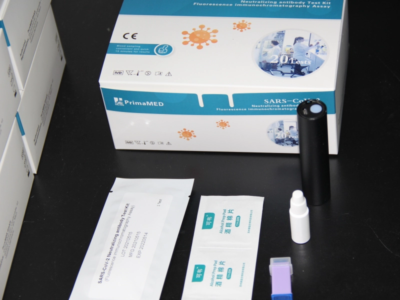 Kit de teste de anticorpo neutralizante SARS-COV-2 (imunocromatografia resolvida no tempo)