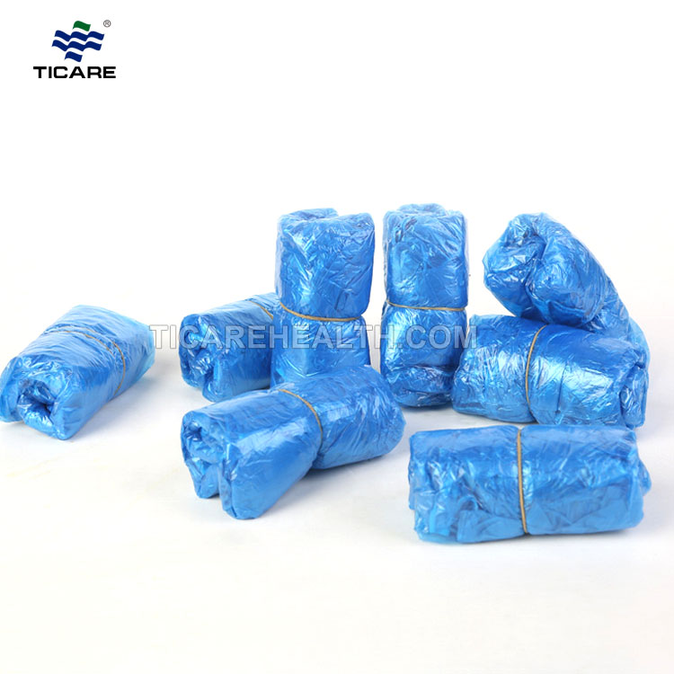 Waterproof Blue Plastic CPE Disposable Shoe Covers