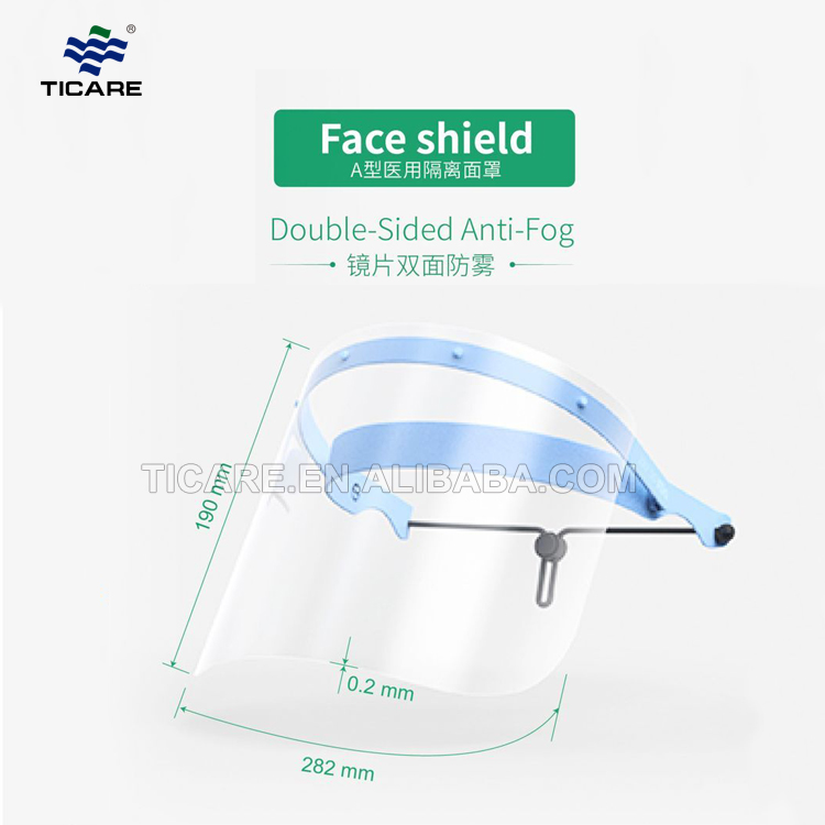 PET Protective Face Shield Plastic