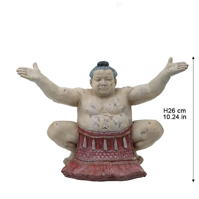 sumo wrestler garden statue