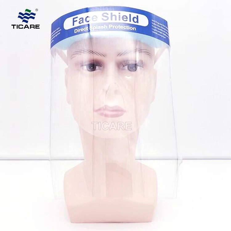 PET cobertura completa viseira de plástico protetor facial