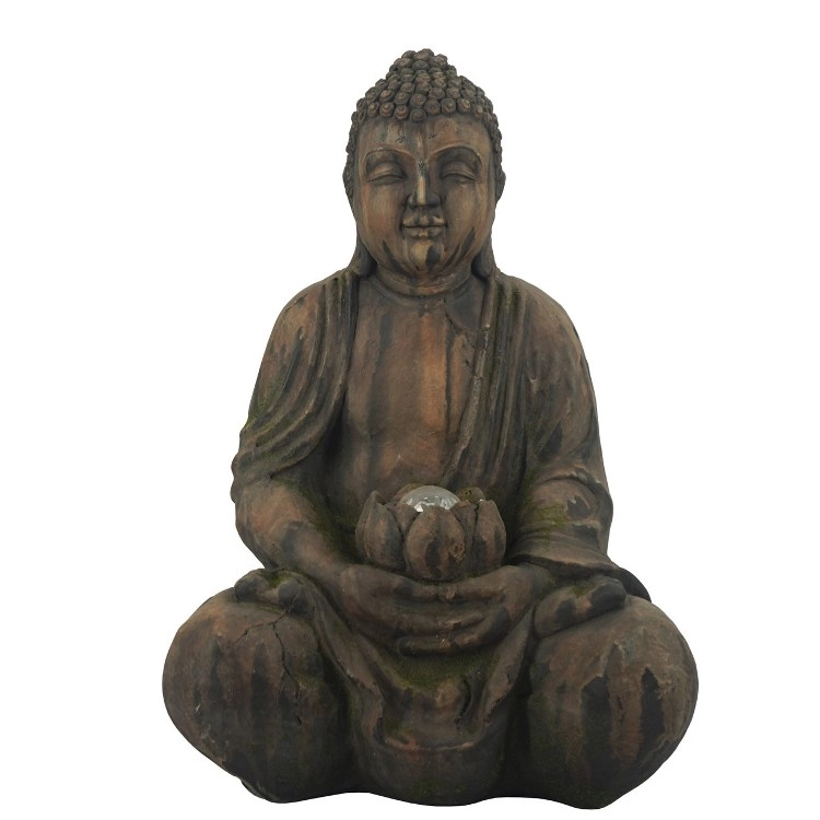 MGO Garden Decoração Meditando Estátua de Buda
