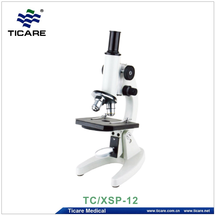 Microscópio ótico monocular XSP-12 40X 2000X da biologia para microscópico clínico