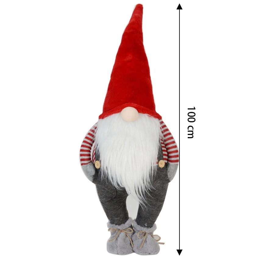 Gnomos de tecido com luz LED no nariz