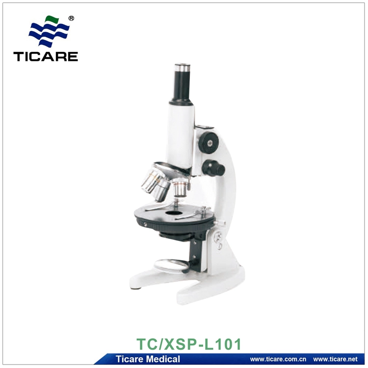 Microscópio Óptico Biológico XSP-L101 Monocular Básico para Laboratório Escolar do Aluno