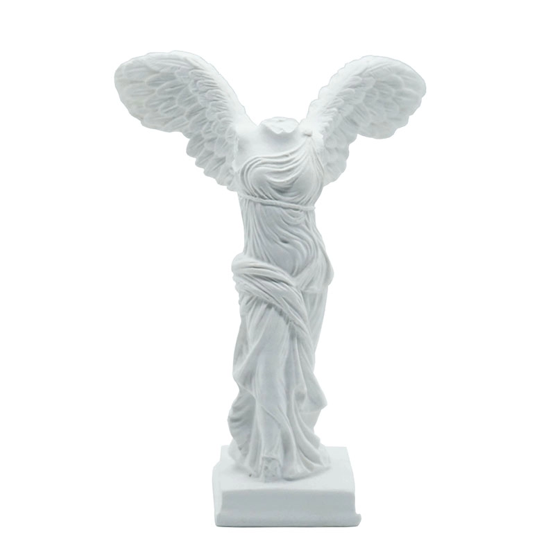 Escultura de resina para decoração de casa europeia antiga deusa grega da vitória