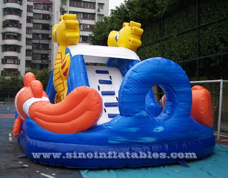 Toboganes infláveis submarinos para crianças com material livre de plomo