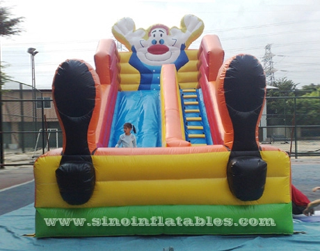 Escorrega de palhaço inflável infantil de 6 metros de altura em conformidade com o padrão EN14960 da Sino Inflatables