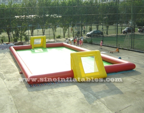 20x10m adultos e crianças campo de futebol inflável gigante para jogos de futebol infláveis ao ar livre
