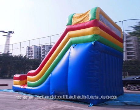 Jogo inflável de adrenalina de pista dupla alta de 18' com escorregador para crianças da Sino Inflatables