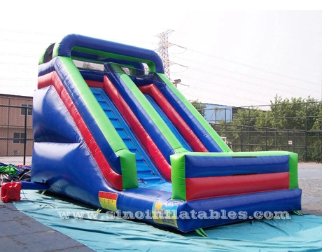 Corrediça inflável infantil de carga frontal 25x13 de grau comercial para festas ao ar livre divertidas