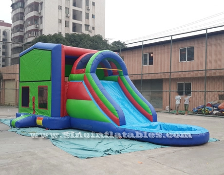 Painéis de módulo 5 em 1, casa de salto inflável para crianças com escorregador de água da Sino Inflatable