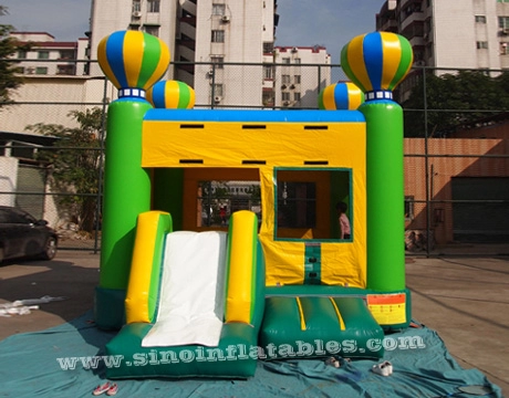 4 grandes balões inflável combo inflável para crianças com escorregador feito da melhor lona de pvc