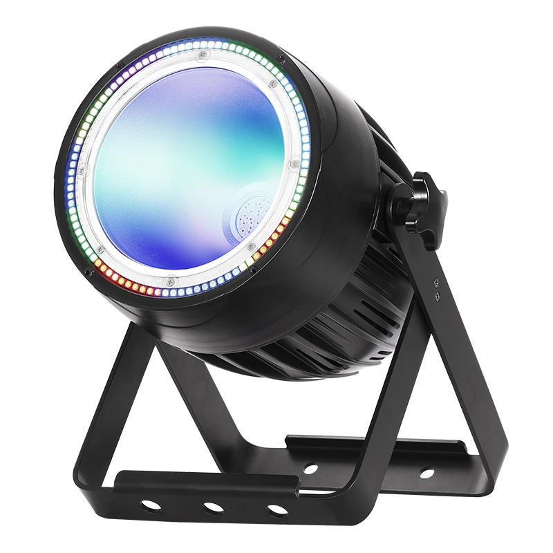 200W COB LED RGBWA Par Light com LED RGB Anel