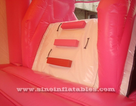 Casa de salto inflável para festa infantil com escorregador feito de material certificado N thread da fábrica Sino Inflatables
